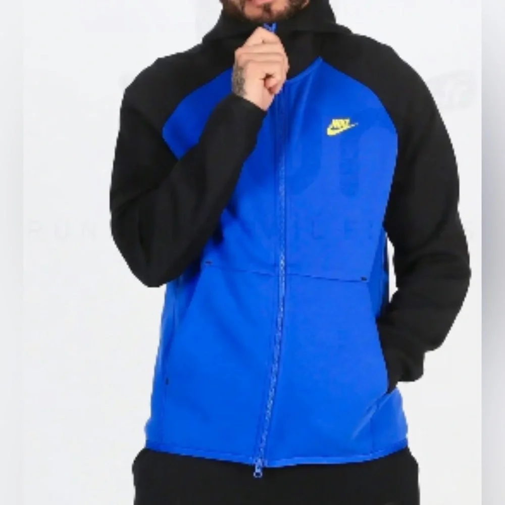 GUC Nike Tech Fleece Blue Zip-Up Hoodie - Picture 2 of 7